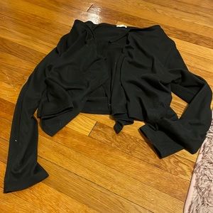 Black cardigan kind of cropped/shorter size xxl